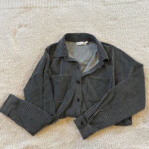 Paper Crane Button Up Stripped Shirt